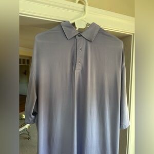 Blue Striped FootJoy Men's Golf Shirt Sz XL